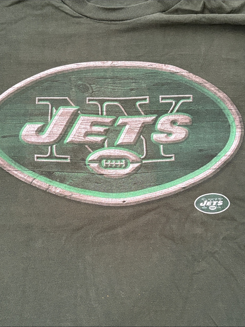 Vintage Single Stitch New York Jets Pro Player Graphic T-Shirt - Picture 2 of 4